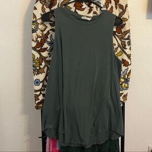 Barefoot Dreams Malibu Forest Green Muscle Tank